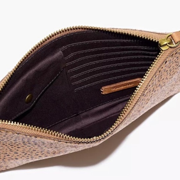 MADEWELL Leather & Dotted calf fur clutch/ wallet - Picture 2 of 8